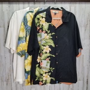 Tommy Bahama Size XL 100% Silk Shirts